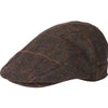 Olive Herringbone Barbour Mens Wilkin Flat Cap