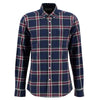 Inky Blue Barbour Mens Crossfell Tailored Shirt