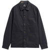 Dark Navy Barbour Mens Tartan Trimmed Washed Overshirt