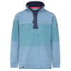 Lazy Jacks Mens LJ700S Striped Pique 1/4 Zip Sweatshirt