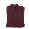 Albert and Mauice Netherton Zip Neck Jumper Claret