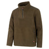 Hoggs Of Fife Mens Green King II 1/4 Zip Bonded Fleece