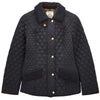 Navy Joules Womens Highclere Showerproof Quilted Jacket