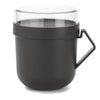 Dark Grey Brabantia Make & Take Soup Mug