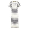 Cloud/Navy Stripe Barbour Womens Selena Midi Dress