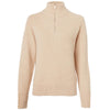 Camel Holland Cooper Womens Tori Half Zip Knitted Jumper