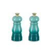 Le Creuset Set of 2 Classic Mini Mills Bleu Riviera