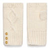 Cream Holland Cooper Womens Sloane Fingerless Gloves