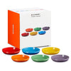 Le Creuset Stoneware Set of 6 Rainbow Coupe Pasta Bowls