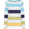 Lazy Jacks Womens LJ97M Multi Striped Breton Top