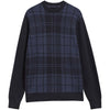 Barbour Mens Mineral Tartan Crew Jumper