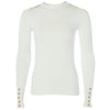 Holland Cooper Womens Buttoned Knit Crew Neck Jumper