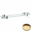 Brushed Gold Gloss Samuel Heath Fairfield Glass Shelf With Lifting Rail N9543