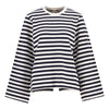 Cloud/Dark Navy Stripe Barbour Womens Layla Sweatshirt