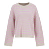 Oat/Cherry Blossom Stripe Barbour Womens Rosie Knitted Jumper