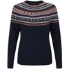 Alan Paine Womens Alana Fairisle Yoke Crew Neck Jumper