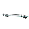 Miller Bond Clear Shelf with Guard Rail / Matte Black 8702B
