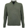 Albert and Maurice Netherton Zip Neck Lambswool Jumper Thyme