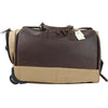 Teales Wheeled Holdall Khaki Canvas & Leather
