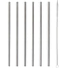 Viners Barware 6 Piece Short Steel Drinking Straws
