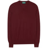 Bordeaux Alan Paine Mens Millbreck V-Neck Jumper