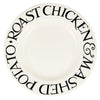 Emma Bridgewater Black Toast Roast Chicken Large 10.5 Inch Dinner Plate