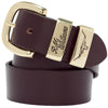 R.M. Williams Mens 3 Piece Work Belt Brass Buckle