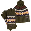 Barbour Mens Kane Knitted Beanie & Gloves Gift Set