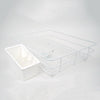 Delfinware Deep Drainer Large With Cutlery Holder / White 4100