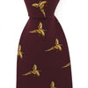 Sax Country Silk Tie Flying Pheasant Design