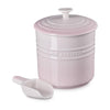 Le Creuset Stoneware Pet Food Container With Scoop Shell Pink
