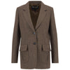 Military Brown Barbour Womens Elm Tailored Jacket