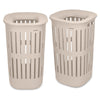 Soft Beige Brabantia Collect-It Laundry Basket 55L Set of 2