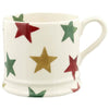 Emma Bridgewater Christmas Red Green and Gold Stars Small Mug