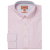 Pink/Blue Stripe Schoffel Mens Holt Soft Oxford Tailored Shirt