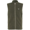 Mid-Olive Barbour Mens Essentials Fleece Gilet