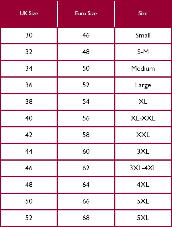 SIZE GUIDE