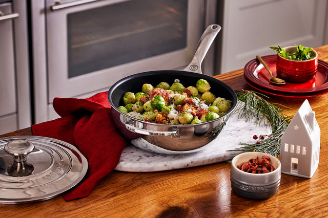 Le Creuset Bacon & Parmesan Brussel Sprouts