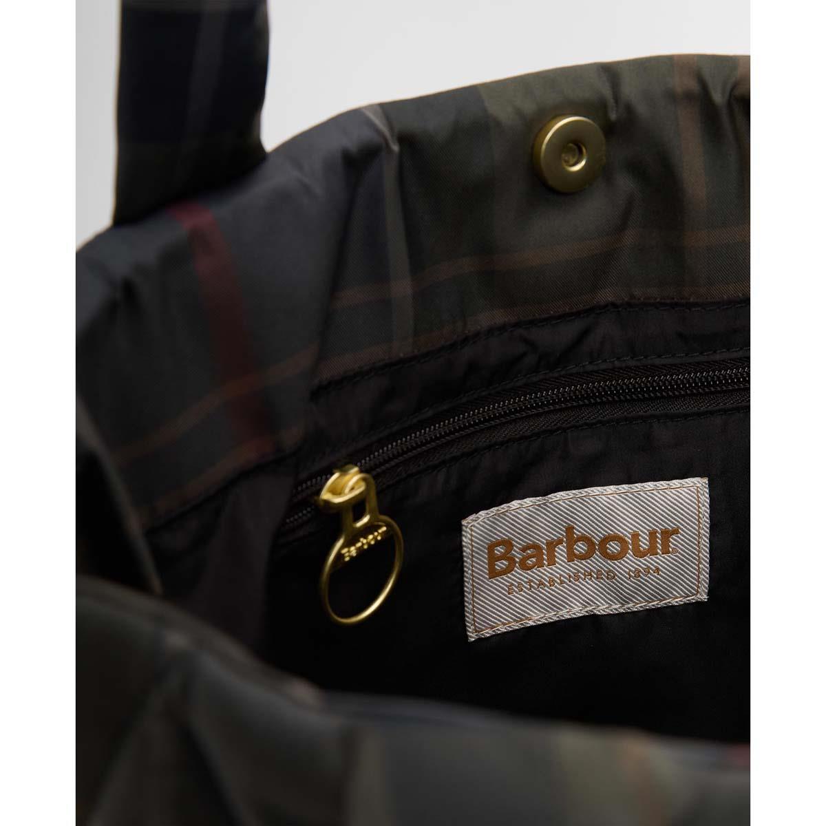 Barbour Womens Tartan Arlene Quilted Tote Bag