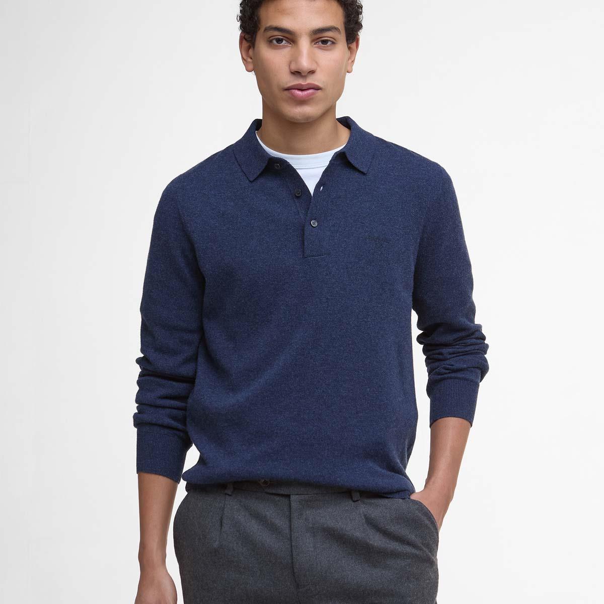 Barbour Mens Hutherston Knitted Polo Shirt