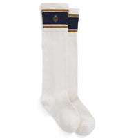 White/Navy/Gold Fairfax & Favor Womens Signature Knee High Socks