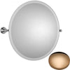 Samuel Heath Style Moderne Round Tilting Mirror L6745