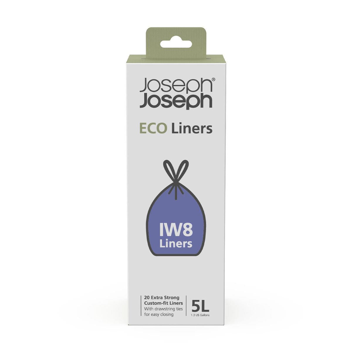 20 Liners Joseph Joseph IW8 5L Recycled Bin Liners