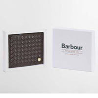 brown Farne Woven Leather Wallet box