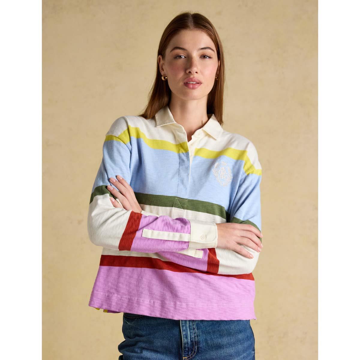 Joules Womens Lara Stripe Rugby Shirt
