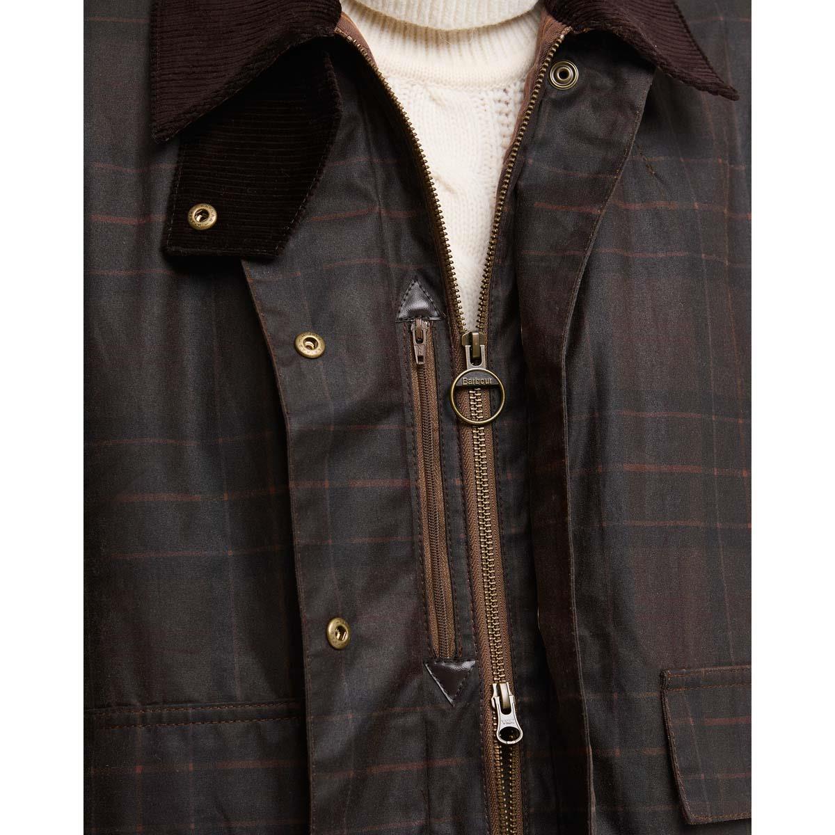 Barbour Womens Modern Checked Border Wax Jacket