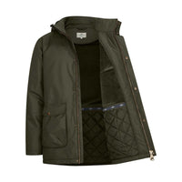 Fern Green Hoggs Of Fife Mens Walker Long Coat Open