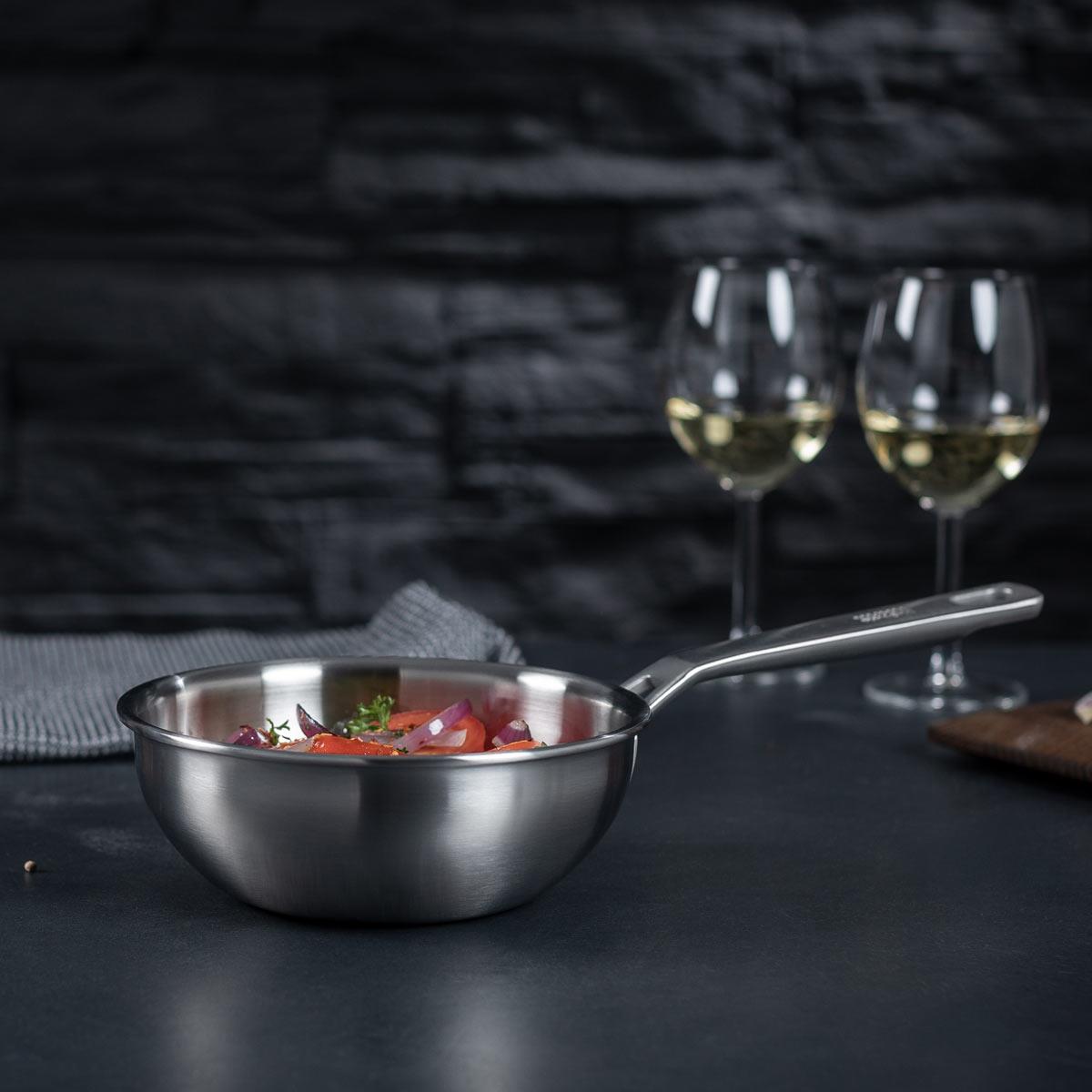 Kuhn Rikon Culinary Fiveply Chef's Pan Uncoated Lifestyle