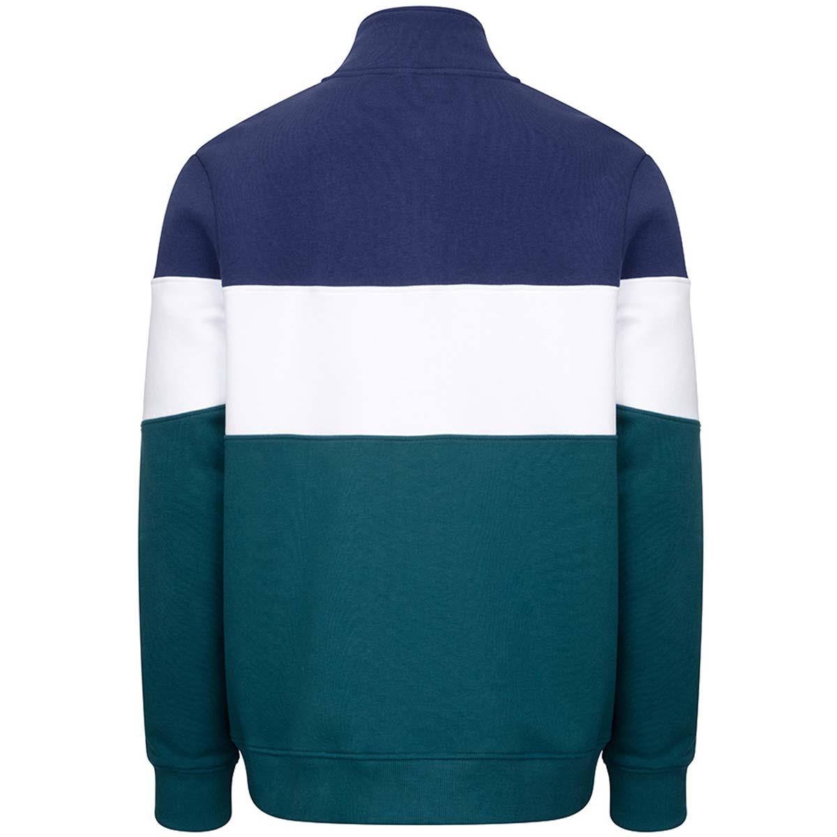 Nordic Blue/Meditteranea Hoggs Of Fife Dumfries 1888 Gents 1/4 Zip Sweatshirt Back