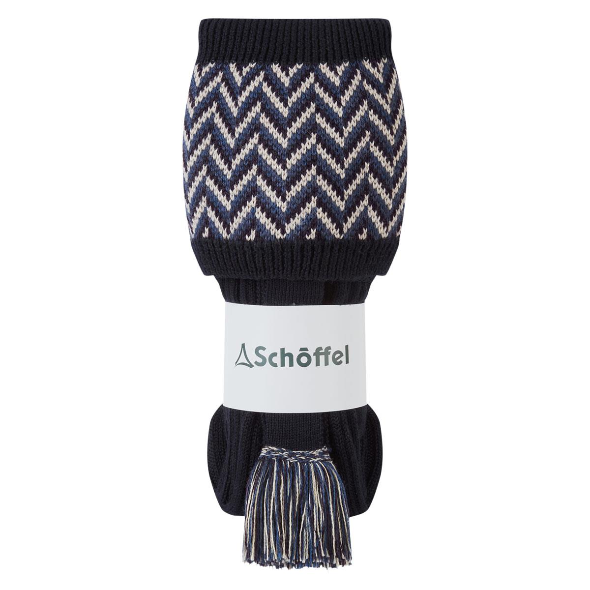 Navy Schoffel Herringbone Sock